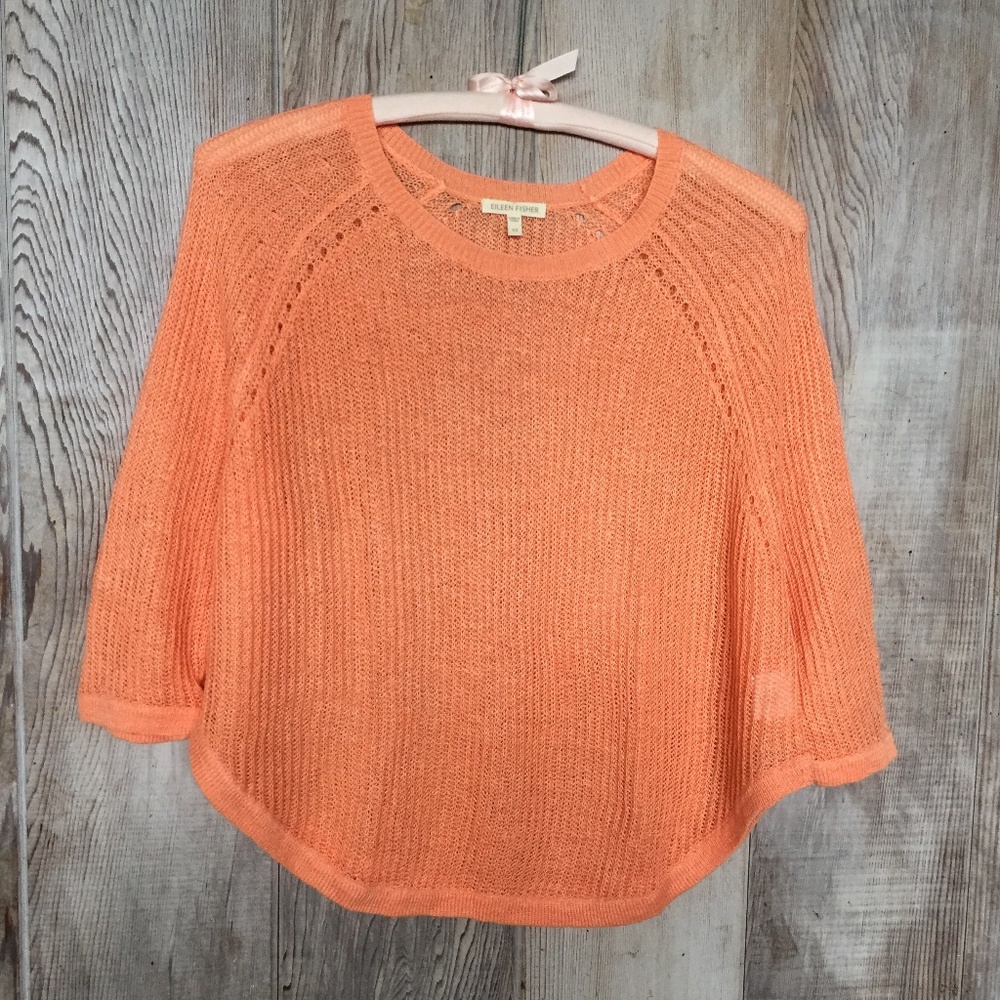 Eileen Fisher 3/4 Raglan Sleeve Sweater XS NWOT